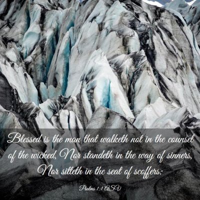 Picture 03 - Psalms 1:1 ASV - Blessed is the man that walketh not in the - Bible Verse Picture