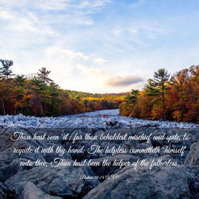 Picture 03 - Psalms 10:14 ASV - Thou hast seen `it'; for thou beholdest mischief - Bible Verse Picture