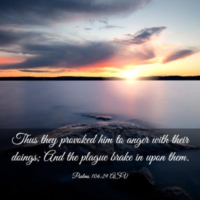 Picture 03 - Psalms 106:29 ASV - Thus they provoked him to anger with their - Bible Verse Picture