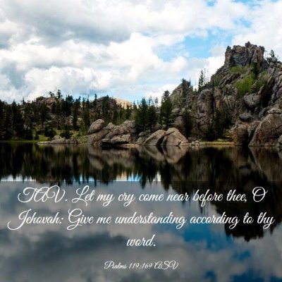 Picture 03 - Psalms 119:169 ASV - TAV. Let my cry come near before thee, O Jehovah: - Bible Verse Picture