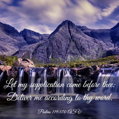 Picture 03 - Psalms 119:170 ASV - Let my supplication come before thee: Deliver me - Bible Verse Picture