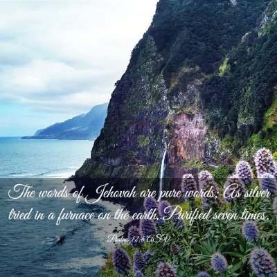 Picture 03 - Psalms 12:6 ASV - The words of Jehovah are pure words; As silver - Bible Verse Picture