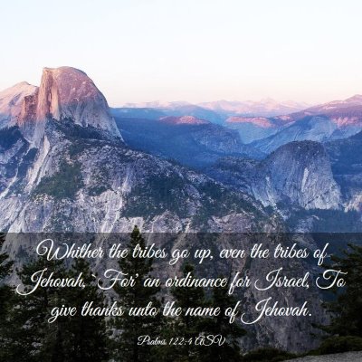 Picture 03 - Psalms 122:4 ASV - Whither the tribes go up, even the tribes of - Bible Verse Picture
