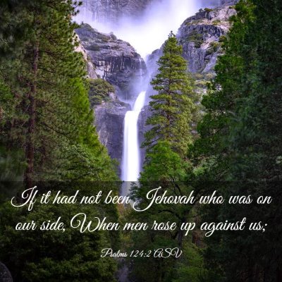 Picture 03 - Psalms 124:2 ASV - If it had not been Jehovah who was on our side, - Bible Verse Picture