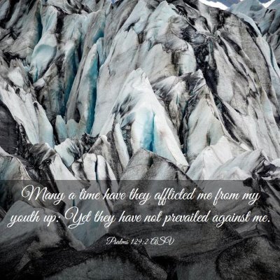 Picture 03 - Psalms 129:2 ASV - Many a time have they afflicted me from my youth - Bible Verse Picture