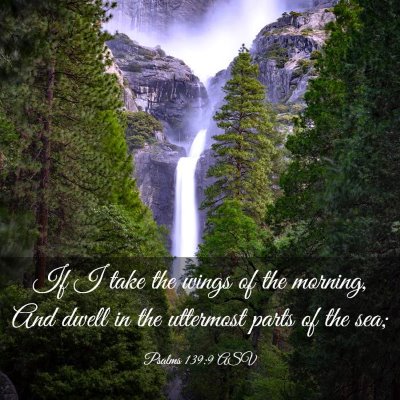 Picture 03 - Psalms 139:9 ASV - If I take the wings of the morning, And dwell in - Bible Verse Picture