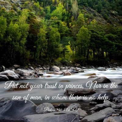 Picture 03 - Psalms 146:3 ASV - Put not your trust in princes, Nor in the son of - Bible Verse Picture