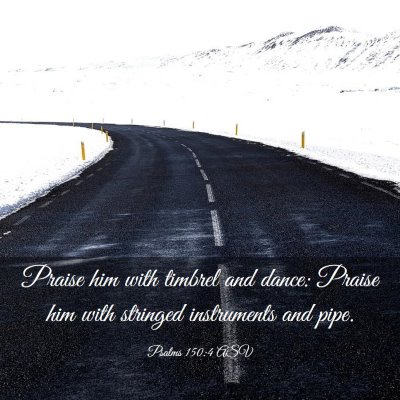 Picture 03 - Psalms 150:4 ASV - Praise him with timbrel and dance: Praise him - Bible Verse Picture