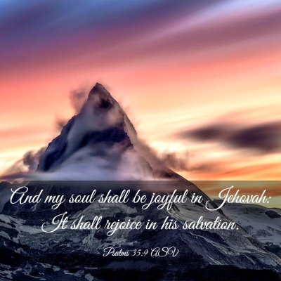 Picture 03 - Psalms 35:9 ASV - And my soul shall be joyful in Jehovah: It shall - Bible Verse Picture