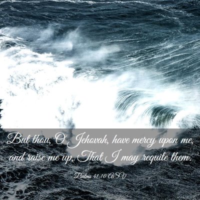 Picture 03 - Psalms 41:10 ASV - But thou, O Jehovah, have mercy upon me, and - Bible Verse Picture