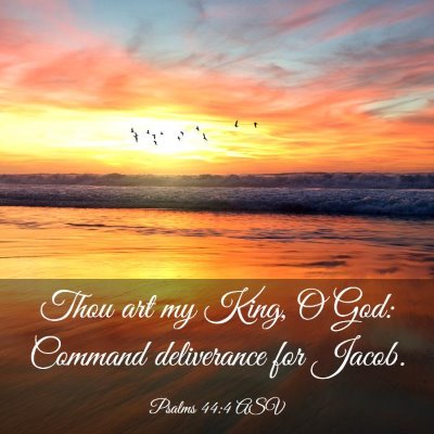 Picture 03 - Psalms 44:4 ASV - Thou art my King, O God: Command deliverance for - Bible Verse Picture