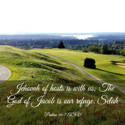 Picture 03 - Psalms 46:7 ASV - Jehovah of hosts is with us; The God of Jacob is - Bible Verse Picture