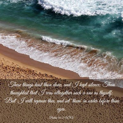 Picture 03 - Psalms 50:21 ASV - These things hast thou done, and I kept silence; - Bible Verse Picture