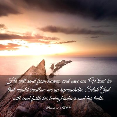Picture 03 - Psalms 57:3 ASV - He will send from heaven, and save me, `When' he - Bible Verse Picture