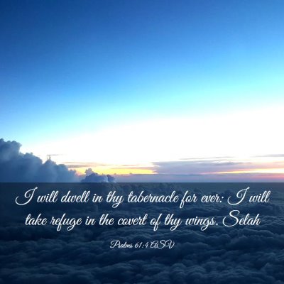 Picture 03 - Psalms 61:4 ASV - I will dwell in thy tabernacle for ever: I will - Bible Verse Picture
