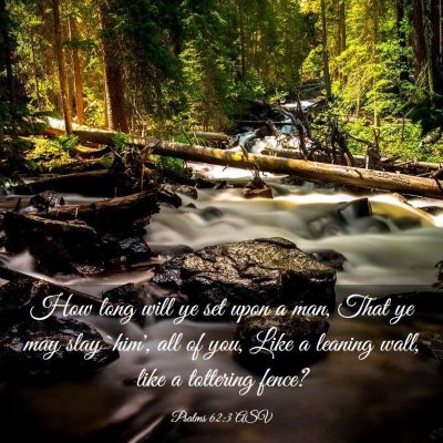 Picture 03 - Psalms 62:3 ASV - How long will ye set upon a man, That ye may slay - Bible Verse Picture