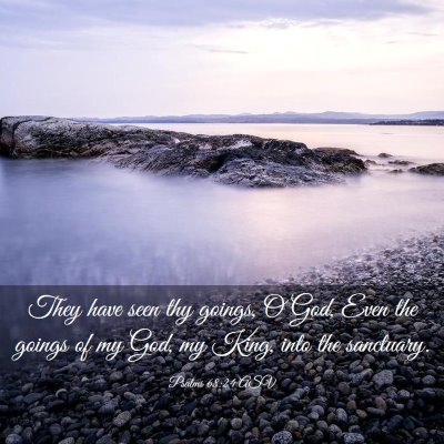 Picture 03 - Psalms 68:24 ASV - They have seen thy goings, O God, Even the goings - Bible Verse Picture