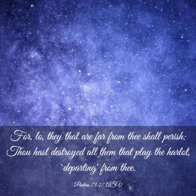 Picture 03 - Psalms 73:27 ASV - For, lo, they that are far from thee shall - Bible Verse Picture