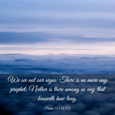 Picture 03 - Psalms 74:9 ASV - We see not our signs: There is no more any - Bible Verse Picture