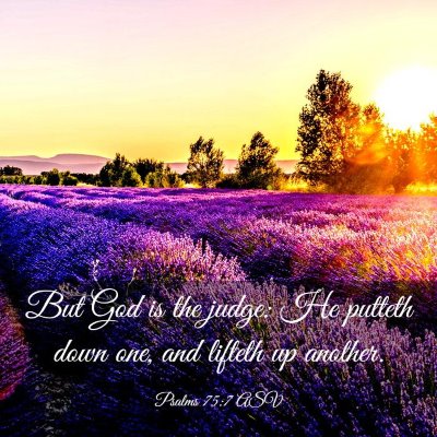 Picture 03 - Psalms 75:7 ASV - But God is the judge: He putteth down one, and - Bible Verse Picture