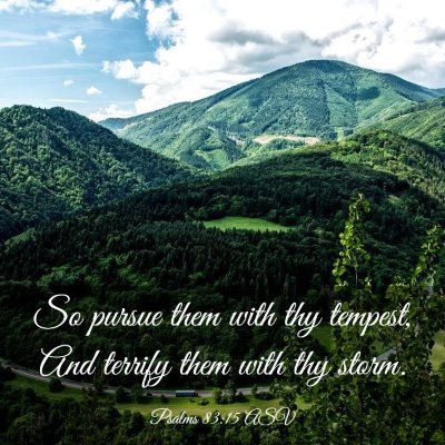 Picture 03 - Psalms 83:15 ASV - So pursue them with thy tempest, And terrify them - Bible Verse Picture