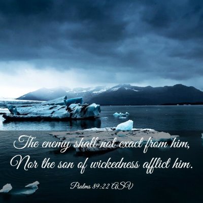 Picture 03 - Psalms 89:22 ASV - The enemy shall not exact from him, Nor the son - Bible Verse Picture