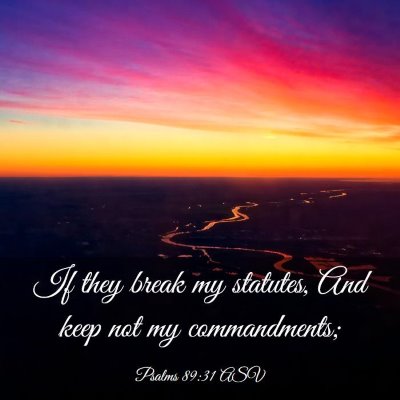 Picture 03 - Psalms 89:31 ASV - If they break my statutes, And keep not my - Bible Verse Picture