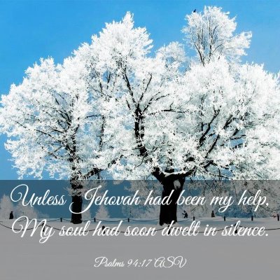 Picture 03 - Psalms 94:17 ASV - Unless Jehovah had been my help, My soul had soon - Bible Verse Picture