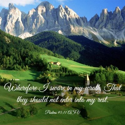 Picture 03 - Psalms 95:11 ASV - Wherefore I sware in my wrath, That they should - Bible Verse Picture