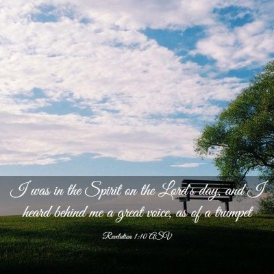 Picture 03 - Revelation 1:10 ASV - I was in the Spirit on the Lord's day, and I - Bible Verse Picture