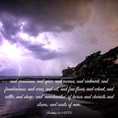 Picture 03 - Revelation 18:13 ASV - and cinnamon, and spice, and incense, and - Bible Verse Picture
