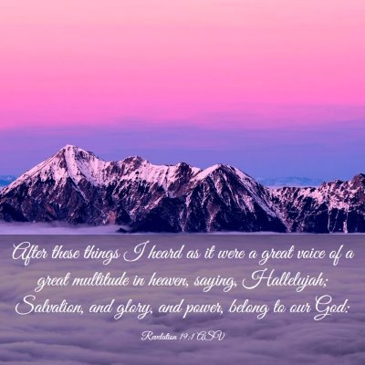 Picture 03 - Revelation 19:1 ASV - After these things I heard as it were a great - Bible Verse Picture