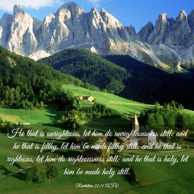 Picture 03 - Revelation 22:11 ASV - He that is unrighteous, let him do - Bible Verse Picture