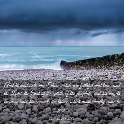 Picture 03 - Revelation 22:6 ASV - And he said unto me, These words are faithful and - Bible Verse Picture