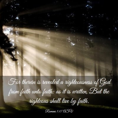 Picture 03 - Romans 1:17 ASV - For therein is revealed a righteousness of God - Bible Verse Picture
