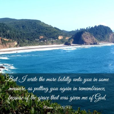 Picture 03 - Romans 15:15 ASV - But I write the more boldly unto you in some - Bible Verse Picture