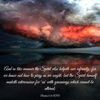 Picture 03 - Romans 8:26 ASV - And in like manner the Spirit also helpeth our - Bible Verse Picture