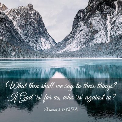 Picture 03 - Romans 8:31 ASV - What then shall we say to these things? If God - Bible Verse Picture
