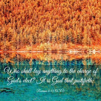 Picture 03 - Romans 8:33 ASV - Who shall lay anything to the charge of God's - Bible Verse Picture