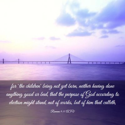 Picture 03 - Romans 9:11 ASV - for `the children' being not yet born, neither - Bible Verse Picture