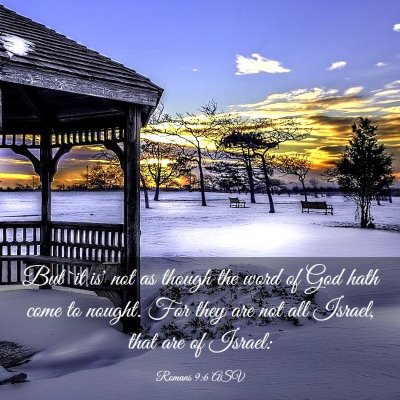 Picture 03 - Romans 9:6 ASV - But `it is' not as though the word of God hath - Bible Verse Picture
