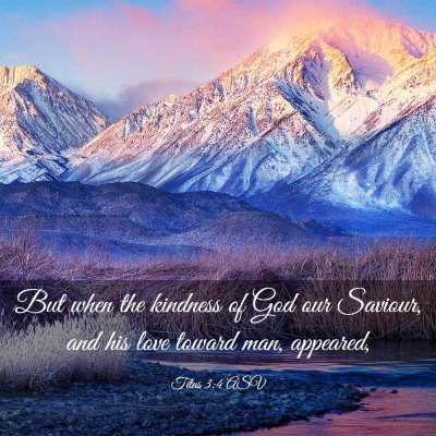 Picture 03 - Titus 3:4 ASV - But when the kindness of God our Saviour, and his - Bible Verse Picture