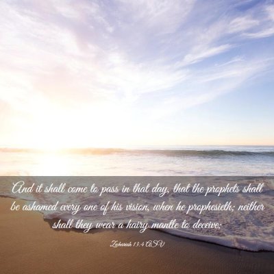 Picture 03 - Zechariah 13:4 ASV - And it shall come to pass in that day, that the - Bible Verse Picture