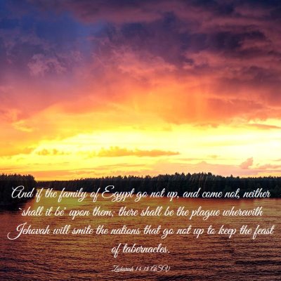 Picture 03 - Zechariah 14:18 ASV - And if the family of Egypt go not up, and come - Bible Verse Picture