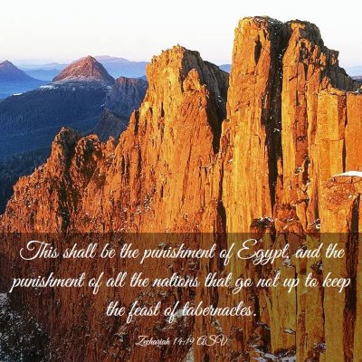 Picture 03 - Zechariah 14:19 ASV - This shall be the punishment of Egypt, and the - Bible Verse Picture