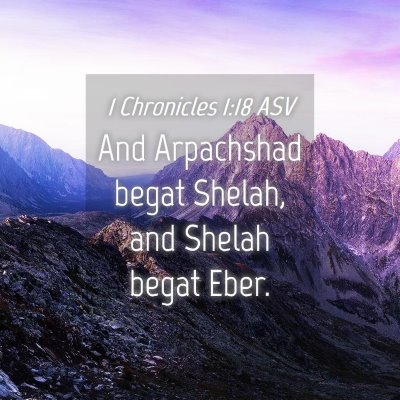 Picture 04 - 1 Chronicles 1:18 ASV - And Arpachshad begat Shelah, and Shelah begat - Bible Verse Picture