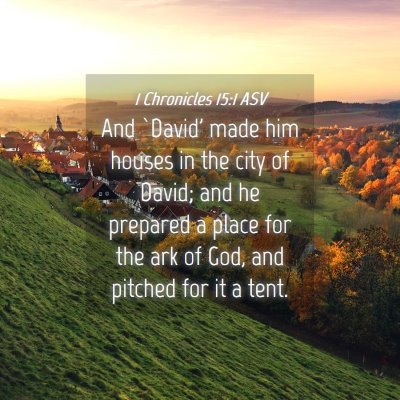 Picture 04 - 1 Chronicles 15:1 ASV - And `David' made him houses in the city of David; - Bible Verse Picture