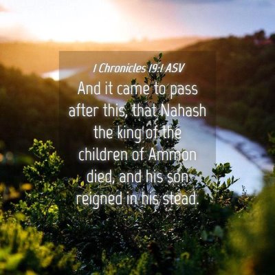 Picture 04 - 1 Chronicles 19:1 ASV - And it came to pass after this, that Nahash the - Bible Verse Picture