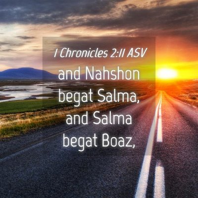 Picture 04 - 1 Chronicles 2:11 ASV - and Nahshon begat Salma, and Salma begat - Bible Verse Picture