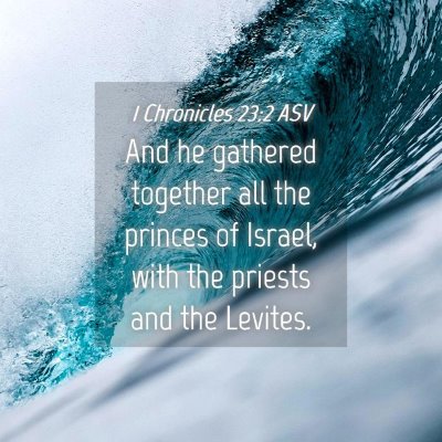 Picture 04 - 1 Chronicles 23:2 ASV - And he gathered together all the princes of - Bible Verse Picture